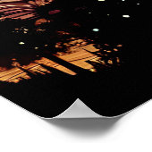 Mystieke Etherische Kunst met Bomen en Nachthemel Poster (Hoek)