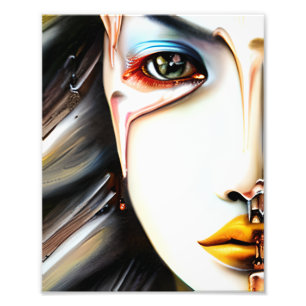 Mystieke Etherische Mooie Vrouwen Foto Afdruk