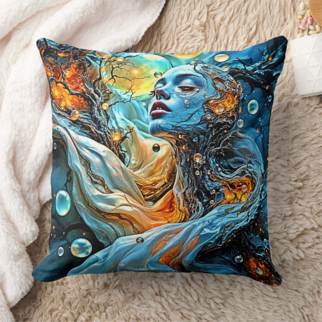 Mystieke etherische sereniteit kunst kussen (Deken)