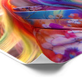  mystieke etherische vrouw met vlinders poster (Hoek)