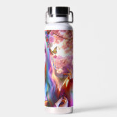 mystieke etherische vrouw met vlinders waterfles (Achterkant)