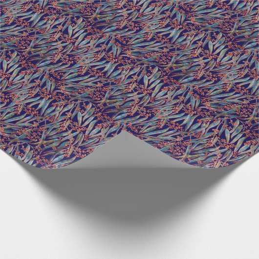 Mystieke eucalyptus cadeaupapier (Hoek)