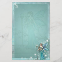 Mystieke Fairy Fantasy Art Blauwgroen
