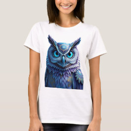 Mystieke Fantasy Uil T-Shirt | Spiritueel Mandala