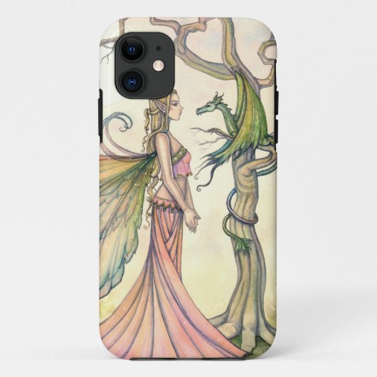 Mystieke Fee- en Draken Fantasie Kunst Case-Mate iPhone Case (Achterkant)