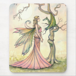Mystieke Fee- en Draken Fantasy Kunst Muismat