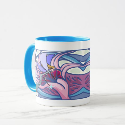 Mystieke fee met Mok (Voorkant links)