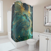 Mystieke Feline Douchegordijn (In situ)