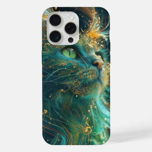 Mystieke Feline iPhone Hoesje (Achterkant)
