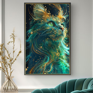 Mystieke Feline Poster