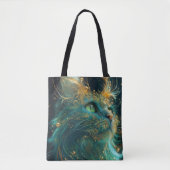 Mystieke Feline Tote Bag (Voorkant)