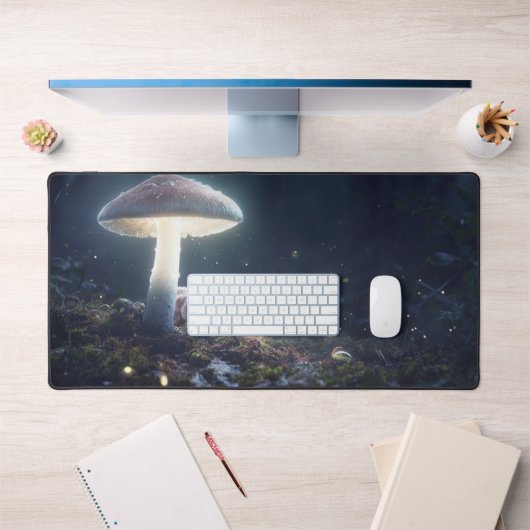 Mystieke Forest Desk Mat met Eekhoorn & Paddenstoe (Kantoor 1)