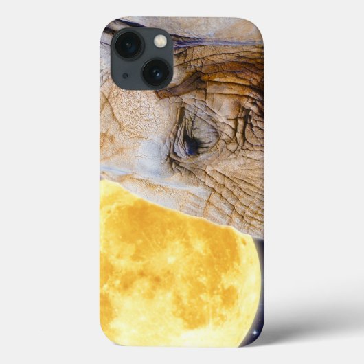 Mystieke Foto van Afrikaanse olifant & maan Case-Mate iPhone Case (Achterkant)