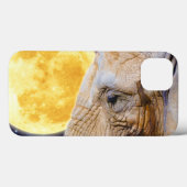 Mystieke Foto van Afrikaanse olifant & maan Case-Mate iPhone Case (Achterkant (horizontaal))