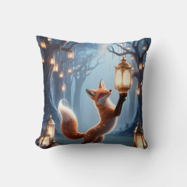 Mystieke Fox Spirit Pillow - Betoverd bos Kussen