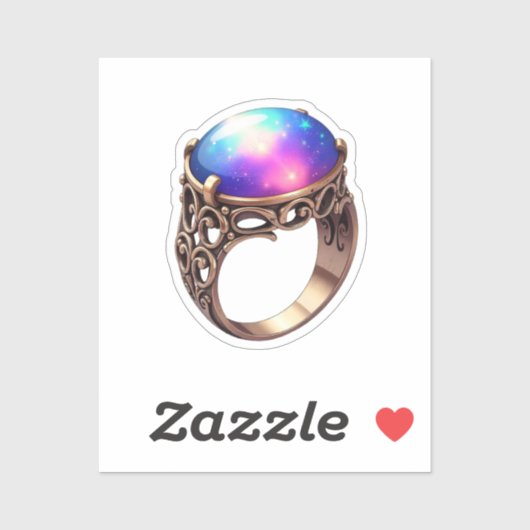 Mystieke Galaxy Ring Sticker (Vel)