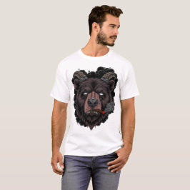 Mystieke gehoornde beer t-shirt