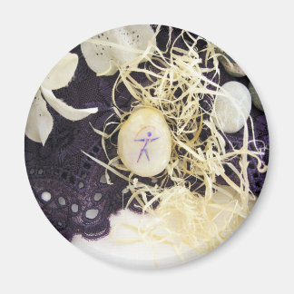 Mystieke gelukkige koelkastmagneet magneet