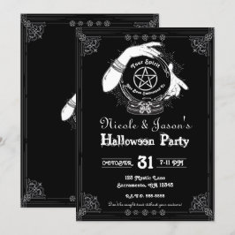 Mystieke Geluksvoorspeller Mystieke Halloween Fees Kaart