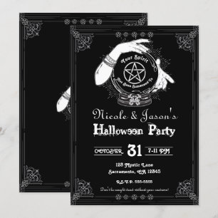 Mystieke Geluksvoorspeller Mystieke Halloween Fees Kaart