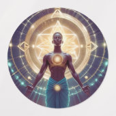 Mystieke geometrie - Radiantie van de ziel Labels (Design 2)