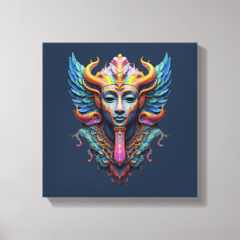 Mystieke Gevleugelde Godheid Canvas Afdruk
