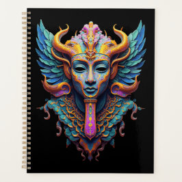 Mystieke gevleugelde godheid planner