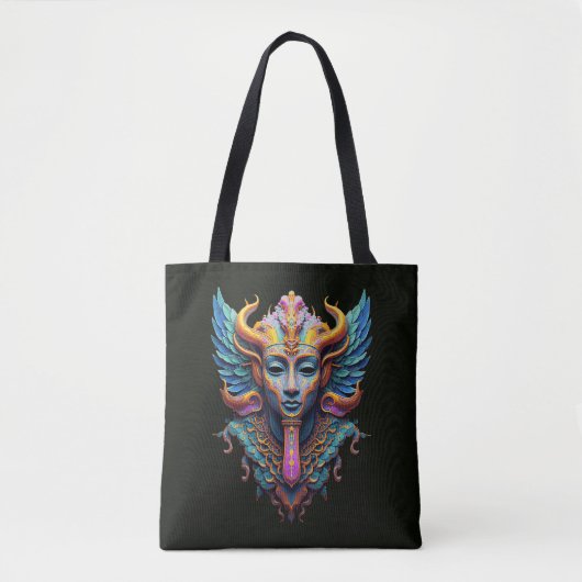 Mystieke gevleugelde godheid tote bag (Voorkant)