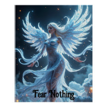 Mystieke gevleugelde lucht Nymph poster