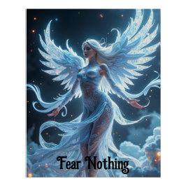 Mystieke gevleugelde lucht Nymph poster