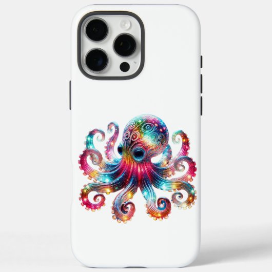 Mystieke gloeiende octopus Case-Mate iPhone case (Achterkant)