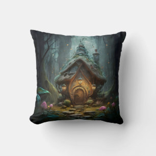 "Mystieke Gnome Cottage: Whimsical Mushroom Haven Kussen