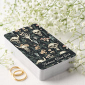 Mystieke Goblincore Skulls & Greenery Wild Witch Pokerkaarten (Insitu (Huwelijk))