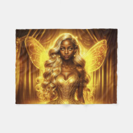 Mystieke godin van het licht met stralende sprookj fleece deken