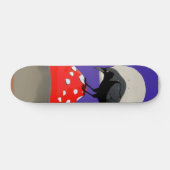Mystieke Gothische Raaf Skateboard (Horizontaal)