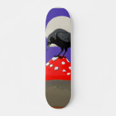 Mystieke Gothische Raaf Skateboard (Voorkant)