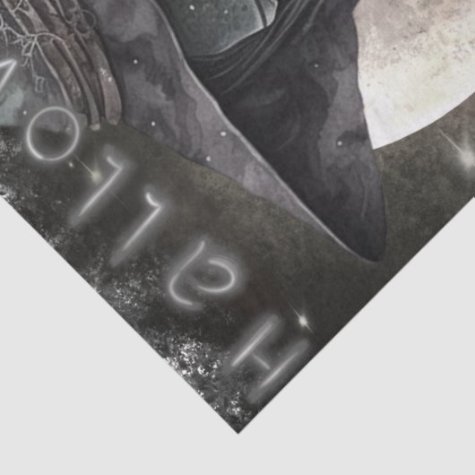 mystieke gotische heks tissuepapier (Detail)