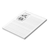 Mystieke gotische zwart-witte heksentarot notitieblok (Linkerzijde)