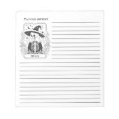 Mystieke gotische zwart-witte heksentarot notitieblok (Voorkant)