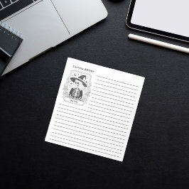 Mystieke gotische zwart-witte heksentarot notitieblok