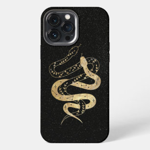 Mystieke Gouden en Zwarte Slangen iPhone 13 Pro Max Hoesje