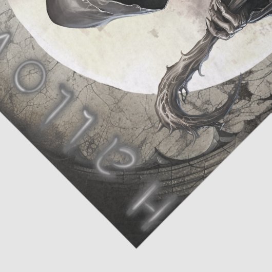 Mystieke Grim Reaper dood Tissuepapier (Detail)