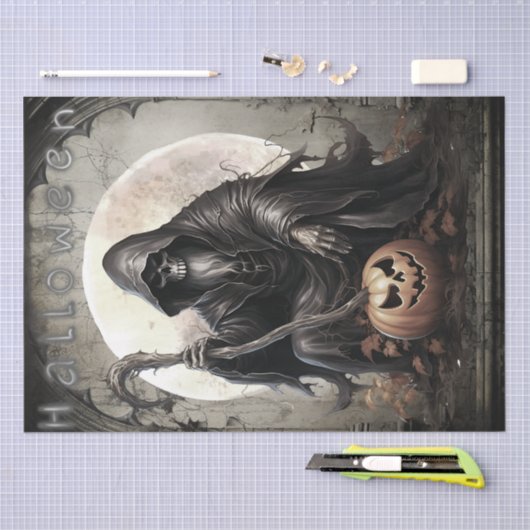 Mystieke Grim Reaper dood Tissuepapier (Craft)