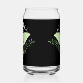Mystieke Groene Etherische Maanvlinder Hemels Blikvorm Glas (Links)