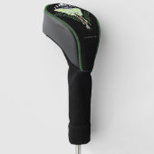 Mystieke Groene Etherische Maanvlinder Hemels Golfheadcover (Schuin)