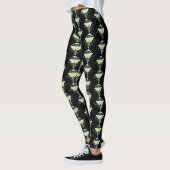 Mystieke Groene Etherische Maanvlinder Hemels Leggings (Links)
