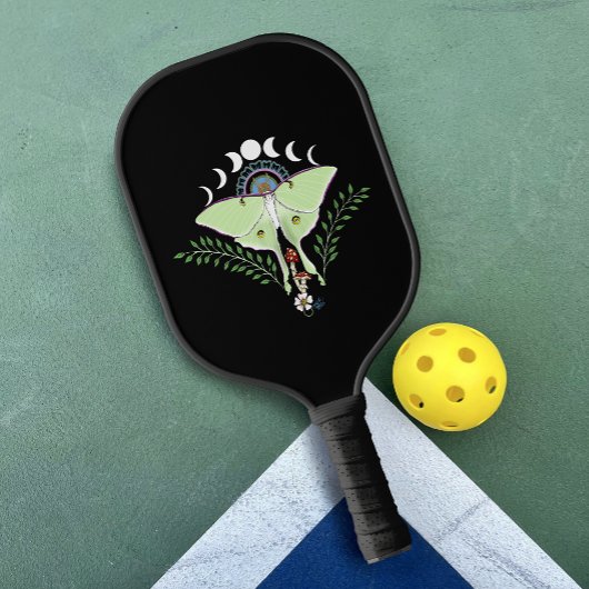 Mystieke Groene Etherische Maanvlinder Hemels Pickleball Paddle