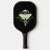 Mystieke Groene Etherische Maanvlinder Hemels Pickleball Paddle (Voorkant)