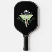 Mystieke Groene Etherische Maanvlinder Hemels Pickleball Paddle (Achterkant)