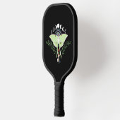 Mystieke Groene Etherische Maanvlinder Hemels Pickleball Paddle (Links)